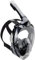 CRESSI Bali Full Face Mask Black/Grey S/M-Tauchermaske Vollmaske Ultra Klare Polycarbonat Linse, 100% Silikon, Schnorchel Float Ventil, Kamera Halterung, Schwarz/Grau, S/M, Erwachsene