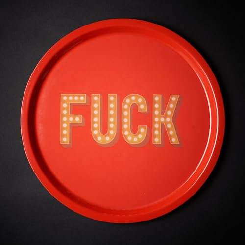 Funny Aperitif Tray - Round (Diameter 33 cm) | Ideal for Aperitif | Coffee Holder, Gin Tonic, Prosecco, Spritz | Idea Tray for Home and Bar