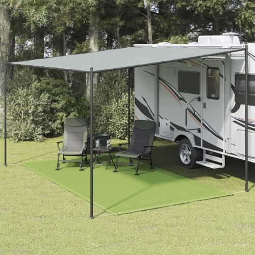 qohoio Zeltteppich Teppich Camping Zeltteppich Camping Vorzeltteppich Hellgrün 250x400 cm HDPE