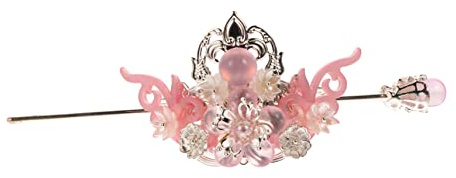 Traditionelle Chinesische Tiara aus Legierung, 1, Rosa, Elegant