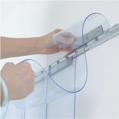 MaiBuL LNNW PVC Streifenvorhang PVC-Streifen-Türvorhang, Gefrierschränke, Kühlschränke, Lagertüren, wasserdichte Windschutzscheiben-Trennwand, (Größe: 0,75 x 2 m) Für Lager Garagentor