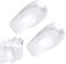 Talonnettes en Gel de Silicone, 2 Pièces, Coussinets de Talon 2 cm, Protection Tendon d'Achille, 9 cm x 6 cm