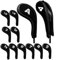 QAUUCP Golf Head Covers 12pcs Zipper Golf Clubs Protecter Golf Irons Head Cover for Iron Club(Black)