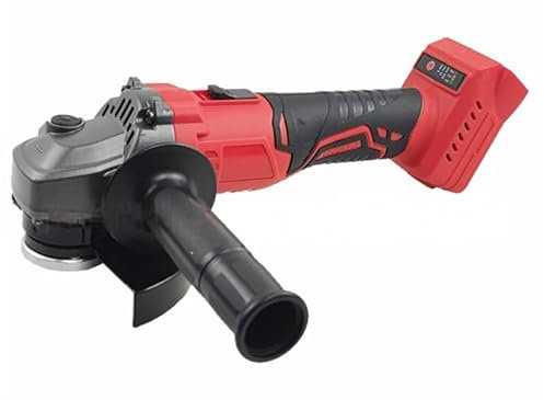 Smerigliatrice angolare a batteria compatibile con Milwaukee 18 V (senza batteria), 650 W, 125 mm, smerigliatrice angolare senza spazzole con 2 dischi abrasivi, 2 dischi da taglio, 2 dischi lamellari