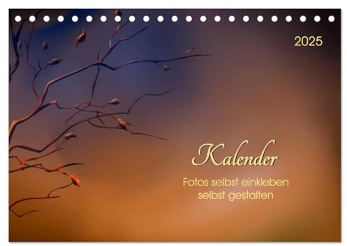 Kalender, Fotos selbst einkleben, selbst gestalten (Tischkalender 2025 DIN A5 quer), CALVENDO Monatskalender
