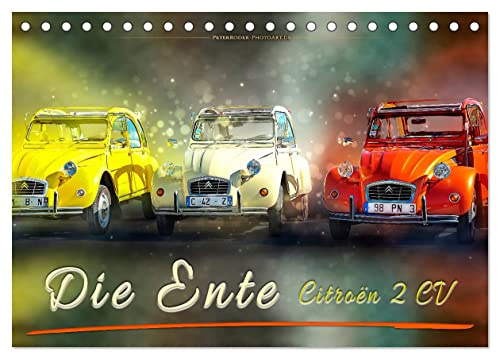 Die Ente - Citroën 2CV (Tischkalender 2026 DIN A5 quer), CALVENDO Monatskalender: Von der Bauernkutsche zum Kultobjekt. (CALVENDO Mobilitaet)