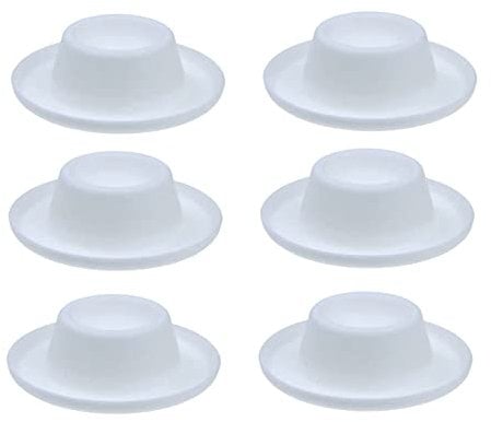 K&G GP01870 6er Set Eierbecher weiß Kunststoff | Stapelbare Eierständer | Spülmaschinen geeignet | Eier-Halter mit Ablage