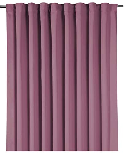heimtexland Gardine XXL Dekoschal Blickdicht Verdunkelungsgardine Thermogardine HxB 245x275 cm Kälte- und Wärmeisolierung …auspacken, aufhängen, fertig! Vorhang Typ139 (Mauve-aubergine)