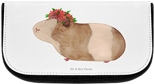 Mr. & Mrs. Panda Kosmetiktasche Meerschweinchen Weisheit - Geschenk, Make Up Tasche, lustige Sprüche, Realität, Gute Laune, Schminktasche Klein,