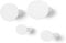 Blomus Set di 4 ganci da parete in classico bianco, alta qualità, materiale di fissaggio incluso, design moderno, 2 pezzi diametro 8,5 cm, 2 pezzi diametro 5 cm, altezza 45 mm, bianco, 65798