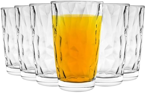 Bormioli Rocco Diamond Highball Cocktail Glasses Set - 470ml - Pack of 24