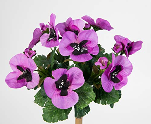 Stiefmütterchen 26cm lila PM Kunstpflanzen Kunstblumen künstliche Pflanzen Blumen Veilchen