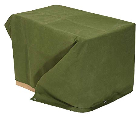 MTYLX Outdoor-Mehrzweckplane, Schwere Leinwand Plane Grün Markisentuch Sun Shelter Tarp Wasserdichter Zeltschirm Sonnenschutz Zubehör,Ein,5X6M