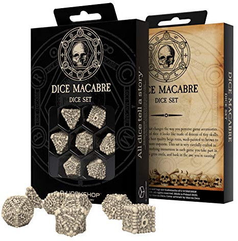 Q-Workshop DMR3G - Dice Macabre Dice Set (7)