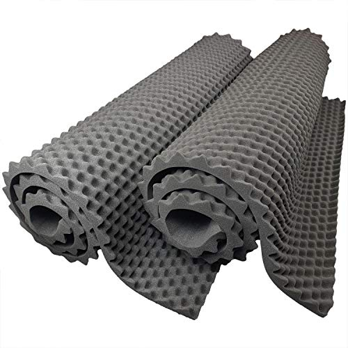 Akustikschaumstoff Noppenschaumstoff 200x100 x 3 cm - 2 PC von GMP Tech beauty of sound - Dämmung Schaumstoff zum gaming zimmer - Schallschutz wand im musikstudio - Acoustic foam - Echo absorber
