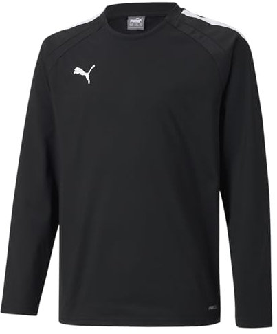 PUMA Unisex Kinder Teamliga Training Sweat Jr Sweater, Puma Black-Puma White, 140