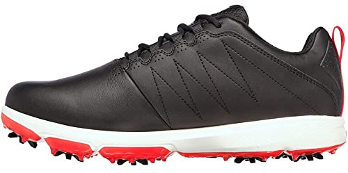 Skechers Herren Pro 4 Legacy Golfschuhe, Schwarz/Rot, UK, - schwarz / rot - Größe: 44.5 EU