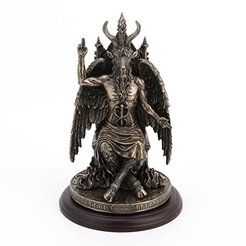 Veronese Design Statue of Baphomet Kaltguss-Harz-Statue, Antik-Bronze-Finish