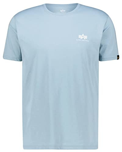 Alpha Industries Basic T Small Logo T-Shirt für Herren Greyblue