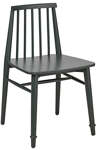 Statement Furniture Queensbury Wooden Chair with Spindled Back. Kitchen Dining Chair with slatted back QUALITY (Bottle Green)