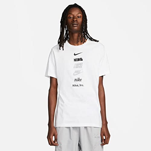 Nike DZ2875-100 M NSW Tee Club+ HDY PK4 T-Shirt Homme White Taille M