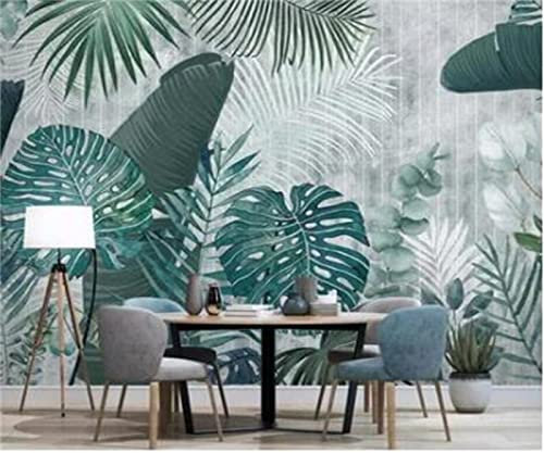 Papier peint personnalisé de haute qualité Murale peint à la main Tropical Rainforest Décoration végétale Salon Fond Mur 3D Papier peint