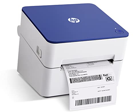 HP Work Solutions Versand 4x6 Thermo-Etikettendrucker Benutzerfreundlicher Hochgeschwindigkeitsdrucker mit 300 DPI für Home Office oder Unternehmen Unterstützt PC und Mac