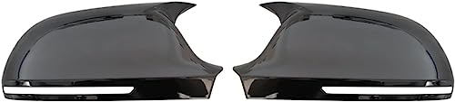 OGRAFF Auto Spiegelkappen für Audi A4 A5 B8 A3 8P A6 C6 Q3 Auto-Außenspiegel-Dekoration Abdeckung Rückansicht-Schutzkappen-Verkleidung,A-Bright Black