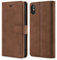 TOHULLE Case for iPhone XS Max, Premium PU Leather Wallet Case with Card Holder Kickstand Magnetic Closure Shockproof Flip Folio Case Cover for iPhone XS Max (6.5 Inch) - Brown