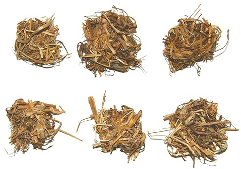 FADEDA 6 pajas de paja/altura: 13 cm/pintadas a mano/figuras de belén fieles - decoración de mesa de Navidad cuna accesorios