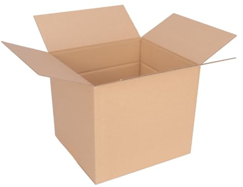 verpacking Faltkartons 325 x 295 x 280 mm variable Höhe KK 56 Braun [Größe und Stückzahl wählbar] 1-wellig Karton für 4-5 Ordner 100 Stück