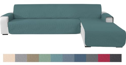 Ystyle Universell Sofabezug L Form 3 Sitzer (255CM, Hellblau) | Couch Überzug Ecksofa L Form Wasserdicht, Sofa Überzug L Form Rutschfest, Kratzfest Sofa Cover L Shape, Modern Sofaüberwurf