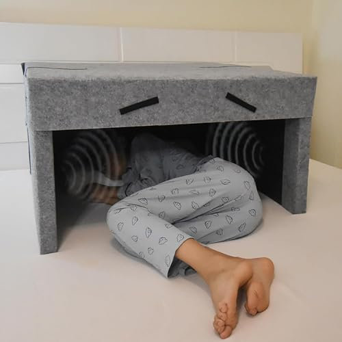 NGARY Sleep Cabin, Soundproof and Light-Proof Silent Tent with 4CM Thick Sound Insulation Cotton, Built-in Bluetooth Dual Speakers to Reduce Stress and Create a Safe Sleeping Environment