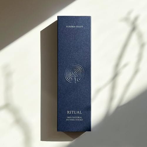 AURORA CRAFT - Ritual - 100% natürliche, Bio - Räucherstäbchen - Sandelholz, Adlerholz, Orientalischem Amberbaum, Rose