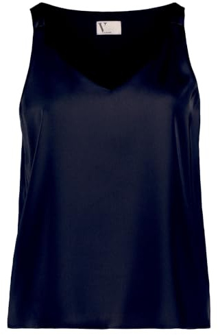 Vera Mont Damen Satin-Bluse mit V-Ausschnitt