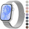 Vancle Compatible con Correa Huawei Watch Fit 3 para Hombre Mujer, Metal Correas, Pulseras de Repuesto de Acero Inoxidable, Pulsera Ajustable con Imán para HUAWEI Watch FIT 3, Plata