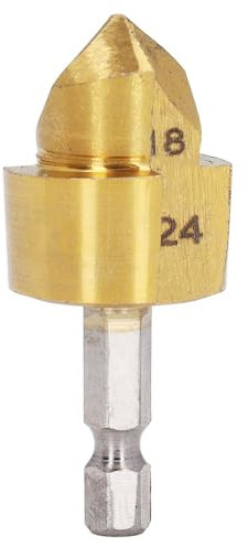 Countersink Drill Bit 1 / 4in Hex Shank HSS Drill Bit 18 to 24mm Cutting Diameter 90 Degree Drill Bit for Hole Opening