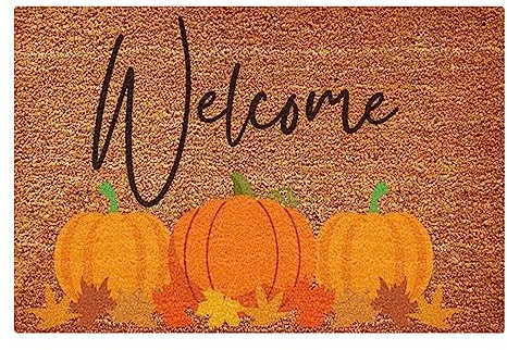 Pumpkin Doormat Outdoor 40 x 60CM Muddy Mats for Dogs Uk Halloween Home Decor Hello Pumpkin Welcome Funny Cute Doormat Door Mat Welcome Friends Doormat Funny Doormat New Home Door Mat