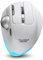 zelotes Wireless Trackball Mouse,Bluetooth Mouse,Rechargeable,4800 DPI, 2-in-1(BT 5.0/3.0+2.4GHz USB Receiver), 8 Buttons,Ergonomic Design,LED Lighting,for Laptop, PC, Pad,White