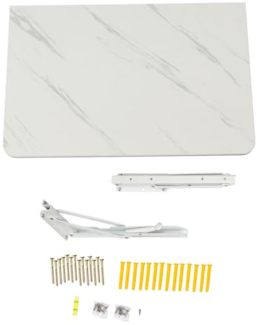 TAPMING Wandtisch klappbar Faltbarer Küchentisch und Schwebender Schreibtisch Tragfähigkeit Innerhalb 30kg/66.14 lbs Wandbefestigung MDF-Klapptisch 60 * 40cm