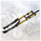 AADDFDD Forcella per Mountain Bike da Discesa 26 27,5 29 DH MTB Forcella ad Aria con Escursione 130 mm Forcella Anteriore a Tubo Dritto da 1-1/8 Doppia Spalla Rimbalzo Regolabile Blocco ma
