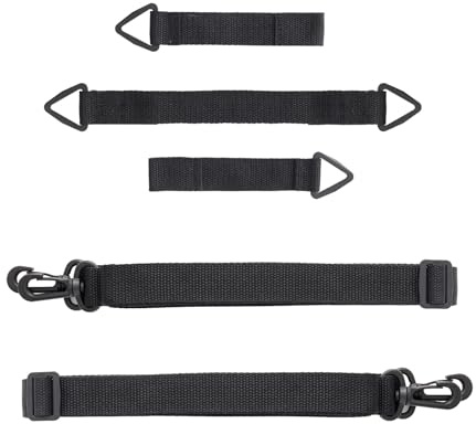 DOETYD 5Pcs Adjustable Parasol Wind Straps, Heavy Duty Fastening Bands for Outdoor Use, Secure Fixing for Garden Umbrellas and Cantilever Parasol, Ideal for Windy Conditions (Black)