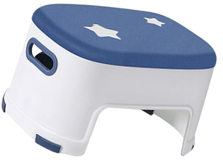 UTHCLO Badezimmerhocker Ergonomischer aus Kunststoff mit Rutschfester Oberfläche und Leicht zu Reinigen für Sicheren Stand als Tritthocker im Badbereich