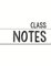 White Class Notebook: 100 numbered pages, college-ruled, fillable table of contents for quick note retrieval, colors for each subject (Class Notes, classic colors)