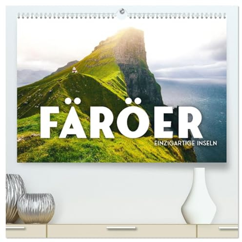 Färöer - Einzigartige Inseln (hochwertiger Premium Wandkalender 2026 DIN A2 quer), Kunstdruck in Hochglanz: Entdecken Sie das hevorragende Färöer, so wie Sie es noch nie gesehen haben. (CALVENDO Orte)