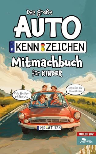 Das große Autokennzeichen Mitmachbuch für Kinder
