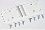 set f眉r K眉chenschrank-Scharniere, enth盲lt 2 Platten und Befestigungsschrauben, Wei脽