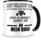 Samunshi® Ich denke an mein Quad Tasse Kaffeetasse Teetasse Kaffeepott Kaffeebecher Becher