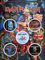 Iron Maiden badge pack Albums band logo Book of Souls Official 5 x Pin Button One Size