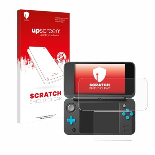 upscreen Schutzfolie für New Nintendo 2DS XL | Transparenter Displayschutz Made in Germany Kristall-Klar Kratzschutz Anti-Fingerprint